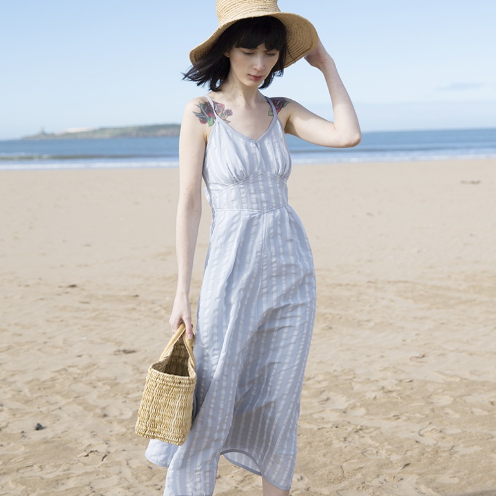 French Style Midi Dress